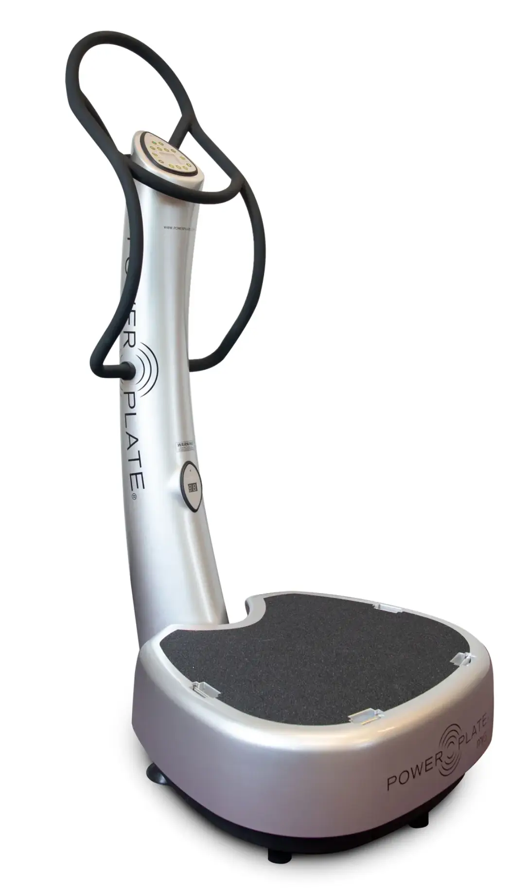 Image of the Power Plate at a 30 degree angle standing upright